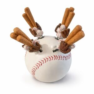 Baseball Cheese Spreader Set w Holder Slugger Sports Entertaining
